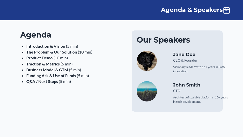 Webinar Investor Pitch for SaaS Growth